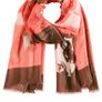 SAMOON.   SALE New Scarf from Samoon in shades of Coral, mocha and off white Image 3