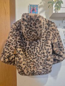 Girl's Winter Leopard Print Jacket