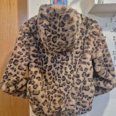 Girl's Winter Leopard Print Jacket