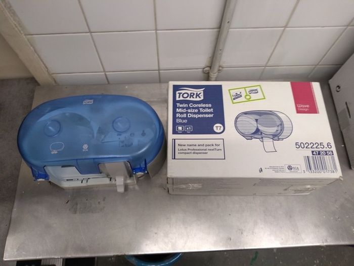 2x Tork toilet roll dispensers