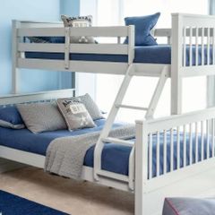 Twin (3ft) & (4ft6) Grey Bunk Bed