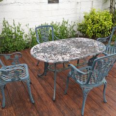 Garden table and chairs