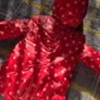 Mini Club Red Polka Dot Fleece-Lined Hooded Raincoat/Winter Coat Image 7