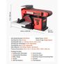 152.4mm Disc Sander & 101.6mm x 914.4mm Belt Sander, 400W Professional Belt Disc Sanders Combo with 0 - 45 Adjustable Worktable, Dust Collection Port for Woodworking & DIY Crafting Image 3