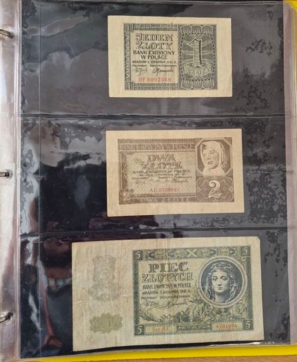Old Polish banknotes from 1919 to 1994