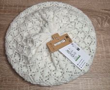 Brand new  white knitted beret