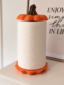 Pumpkin Kitchen Roll Holder Autumn & Halloween Decoration
