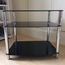 Multipurpose black glass table Image 2