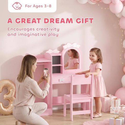 Kids Dressing Table & Vanity Set