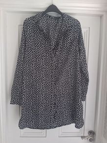 New Misguided Oversized Spotty Shirt