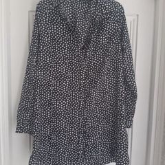 New Misguided Oversized Spotty Shirt