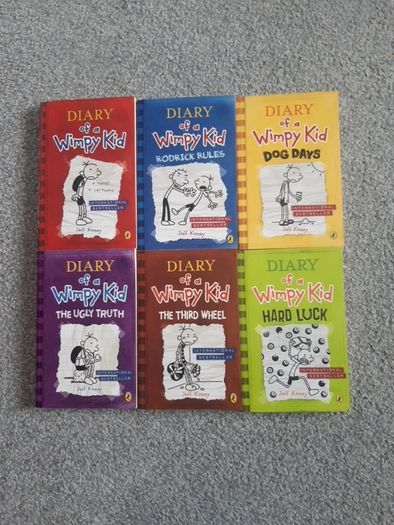 Diary of a Wimpy Kid books x6