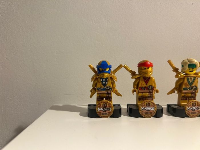 LEGO Ninjago Golden 10 year anniversary mini figures (RARE)