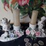 Two Victorian style Angel Candleholders Image 2