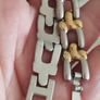 Two-tone metal bracelet. Image 3