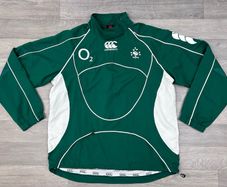Rare Vintage 2007 Canterbury Ireland Rugby Sweatshirt Jacket Mens Medium
