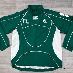 Rare Vintage 2007 Canterbury Ireland Rugby Sweatshirt Jacket Mens Medium