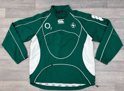 Rare Vintage 2007 Canterbury Ireland Rugby Sweatshirt Jacket Mens Medium