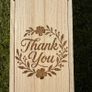 Thank You Wooden Wine Box / Gift Box Image 2