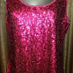 Brand new pink sequin vest top from Gok for Tu size UK18 EU46 postage included