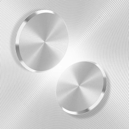 Magnetic Phone Holder Metal Plate Silver Adhesive Disc 33mm