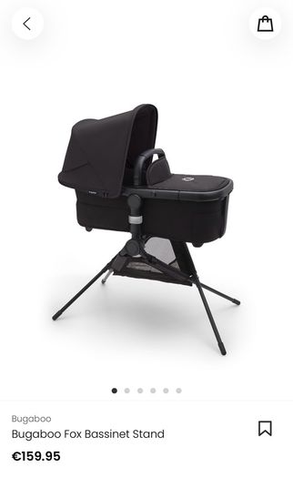 Bugaboo Fox Bassinet Stand with adapters and travel bag