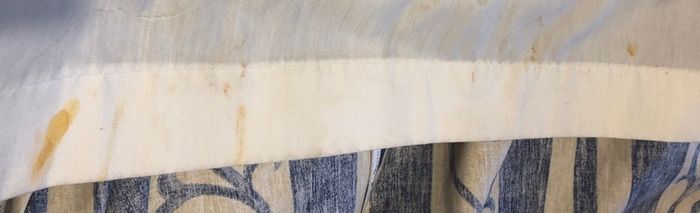 Lined curtain. Vintage fabric