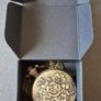 Quartz Vintage Style Pocket Watch, Botanical/ Rose Design. Image 4