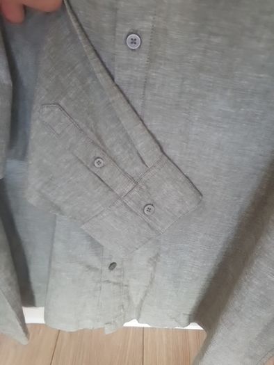 Linen & Cotton Blend Shirt Large