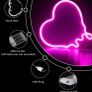 Heart Neon Signs, Pink Heart Neon Lamp Pink LED Neon Lights Night Light for Bedroom USB/Battery Operated Heart Night Lights for Wall Home Kids' Room Birthday Party Bar Decor Best Gifts (FREE POSTAGE) Image 5