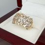 Silver Harry Ivens Morganite & Zircon Cluster Ring Image 7