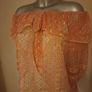 River Island orange golden off shoulder dressy top size UK8 Perfect condition Postage included Image 4