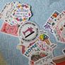 Cute 2 pieces  Sewing Crafting quiltting stickers for Crafting Sewing machine etc Image 8