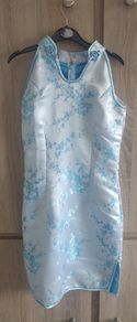 blue Japanese style dress fits X's s