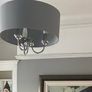 Grey Shades Chrome  Chandelier Image 4