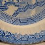 Antique Blue Willow pattern plate scalloped edge Image 8