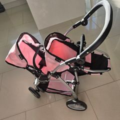 Silver Cross Twin Wave Baby Doll Double Stroller