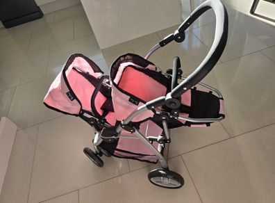 Silver Cross Twin Wave Baby Doll Double Stroller