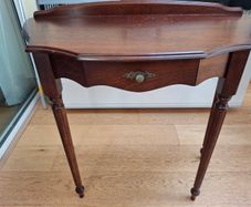 Dark oak console table