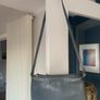 Grey real leather  bag Image 5