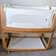 SnuzPod3 cot/crib with sheets x3, mattress protector x3 and reversible blanket