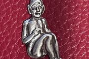 Vintage Silver Pixie / Elf Pendant