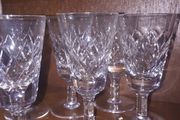 6 x Crystal Sherry Glasses