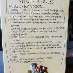 Kitchen plaque