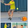 Single Tennis Training Base and Tennis Ball Set Image 2