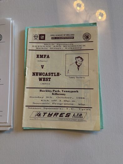 Opel League of Ireland. EMFA - Kilkenny. Match Programmes Bundle. 1980s. 19 in Total.