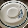 Noritake Stoneware Japan Blue and White Colonial Times Pattern Afternoon Tea Cups and Plates Image 9