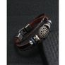 Men's Leather & Metal Alloy Bracelet - great gift + other designs available Image 3