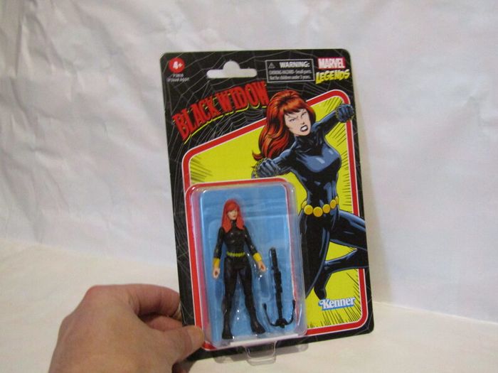 Marvel Legends Retro Kenner Black Widow Action Figure Retro Series 3.75 inches 9.5cm MOC Mint On Card