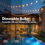 Lights Outdoor 150Ft, LED Outdoor String Lights Mains Powered Waterproof Garden Lights with 75+2 Shatterproof Plastic G40 Bulbs for Party, Patio, Wedding, Party, Terrace Image 3